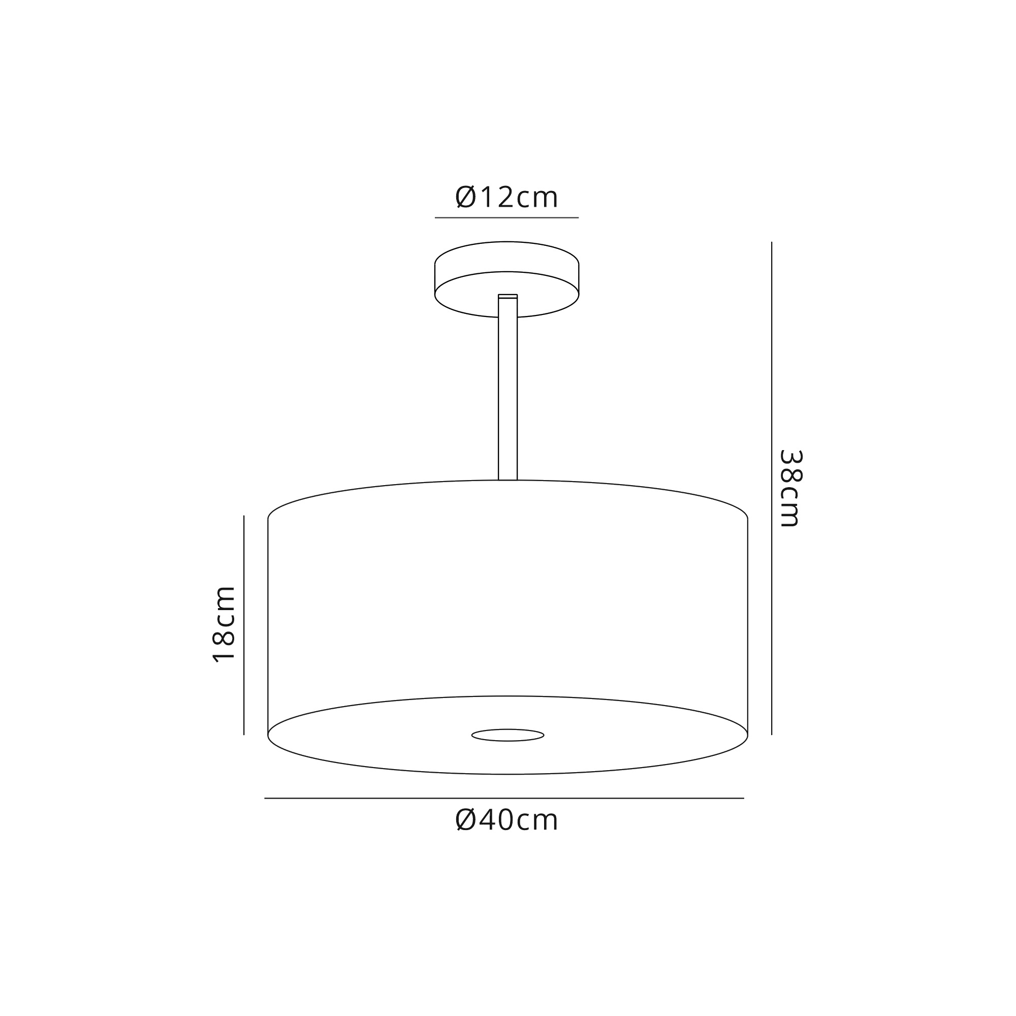 Baymont AB BL/GR Ceiling Lights Deco Semi Flush Fittings